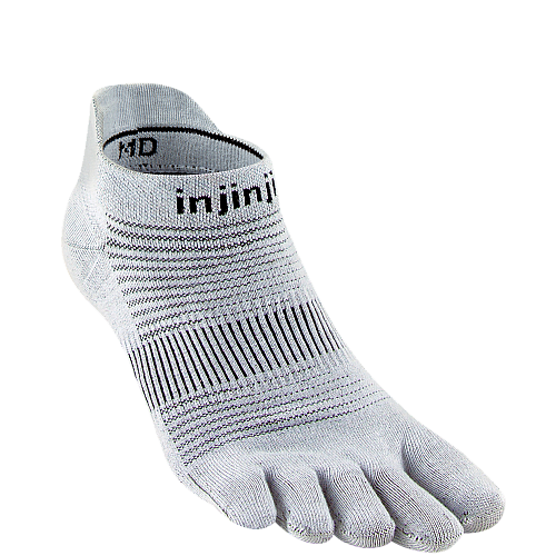 Injinji Run Lightweight No Show Zehensocken | D�nn | Hellgrau