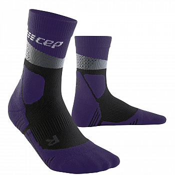 CEP Hiking Max Cushion Mid Cut Compression Socks Herren | Grey Purple