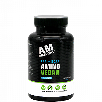 AMSPORT Amino Vegan Aminosäuren *EAA + BCAA + L-Arginin* | MHD 31.05.24