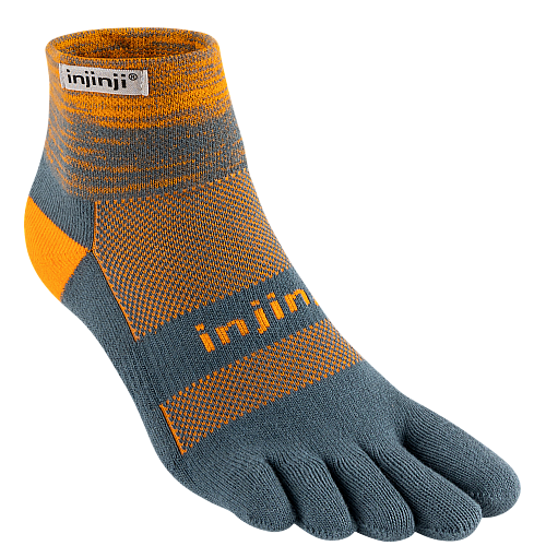 Injinji Trail Midweight Mini Crew Zehensocken | Mitteldick | Wave Grau