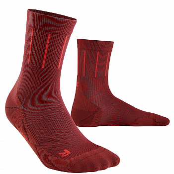 CEP The Run 4.0 Mid Cut Compression Socks Damen | Pinstripe Red