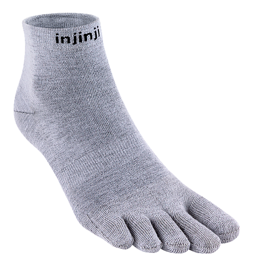 Injinji Liner Mini Crew Zehensocken | Ultrad�nn | Grau
