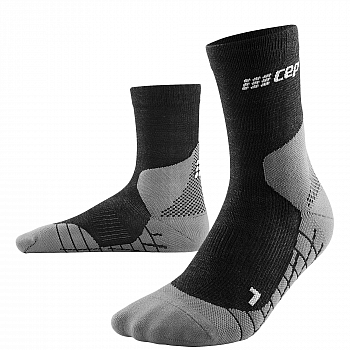 CEP Hiking Light Merino Mid Cut Compression Socks Damen | Black