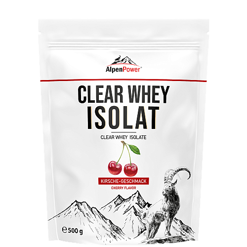 AlpenPower Clear Whey Isolat Drink 500 g Beutel *84 % Eiweiß*