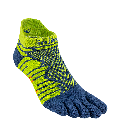 Injinji Ultra Run No Show Zehensocken | Mitteldick | Moss Gr�n