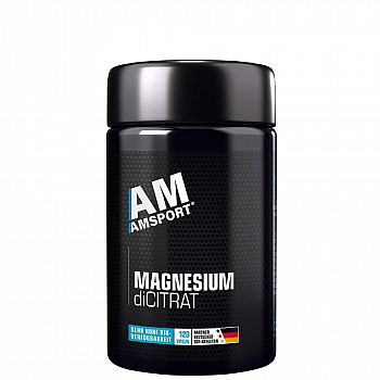 AM SPORT Magnesium diCITRAT Kapseln | Hohe Bioverfgbarkeit