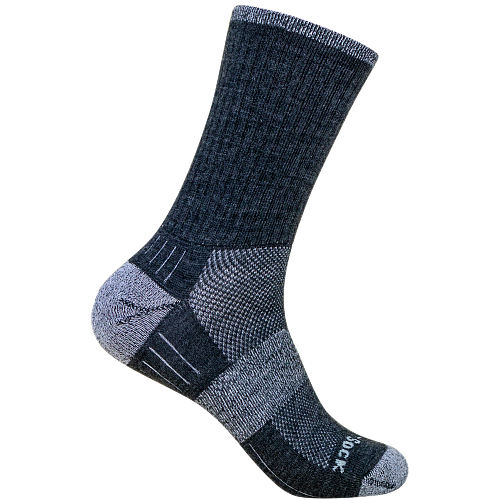 WRIGHTSOCK Escape MERINO Crew | Mitteldick | Grau