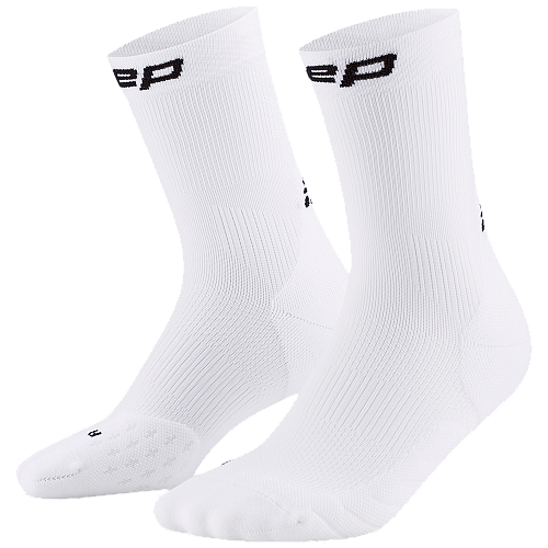 CEP Core Run 5.0 Mid Cut Compression Socks Herren | White