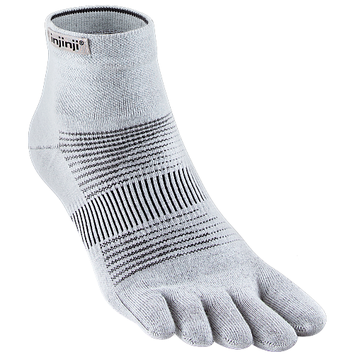 Injinji Run Lightweight Mini-Crew Zehensocken | D�nn | Grau