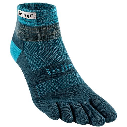 Injinji Trail Midweight Mini Crew Zehensocken | Mitteldick | Midnight Blau