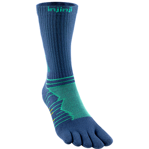 Injinji Ultra Run Crew Zehensocken | Mitteldick | Poseidon