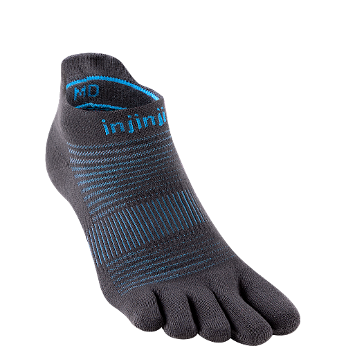 Injinji Run Lightweight No Show Zehensocken | D�nn | Carbon