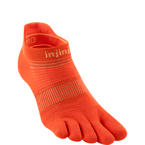 Injinji Run Lightweight No Show Zehensocken | D�nn | Flame