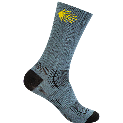 WRIGHTSOCK Stride Crew | Mitteldick | Jakobsweg Grey
