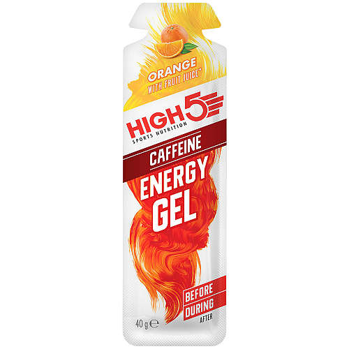 High5 Energy Gel Orange Koffein, 40 g Beutel
