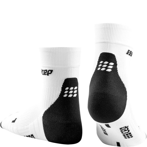 CEP Run 3.0 Short Cut Compression Socks Herren | White Dark Grey - Bild 1