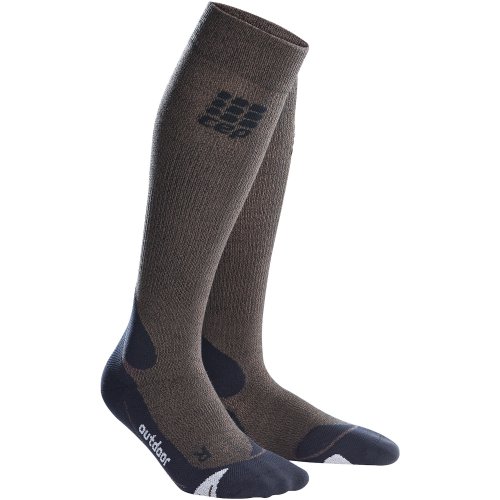 CEP Outdoor Merino Compression Socks Damen | Brown Black