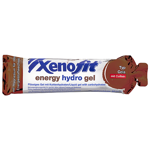 Xenofit Energy Hydro Gel Drink Cola mit Coffein 60 ml Beutel
