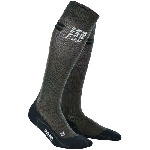 CEP Run Merino Compression Socks Damen | Anthracite Black