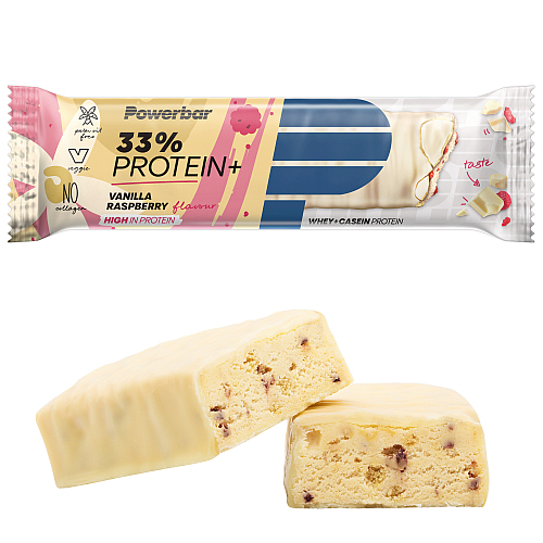 Vanilla-Raspberry 33% Protein Plus 90 g Eiweiriegel Powerbar