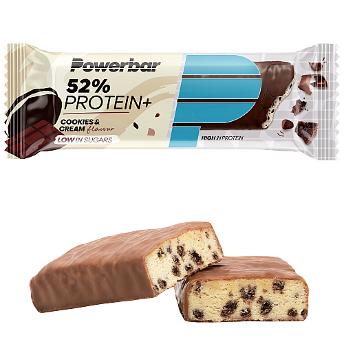 Cookies & Cream 52% Protein Plus 50g Eiweiriegel Powerbar