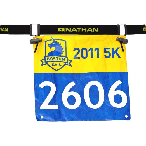 NATHAN Race Number Belt 2.0 Startnummernband | Black - Bild 1