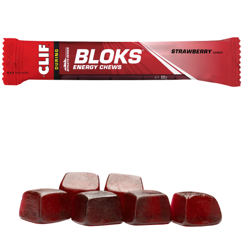 CLIF Bloks Energy Chews Fruchtgummi Strawberry