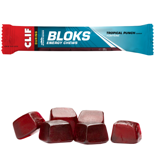 CLIF Bloks Energy Chews Fruchtgummi Tropische Früchte