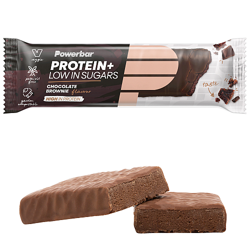 Chocolate-Brownie Protein Plus Low Sugar 35g Proteinriegel Powerbar