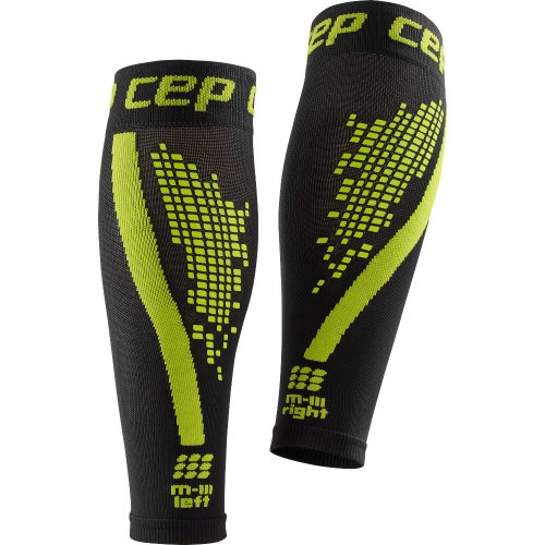 CEP Nighttech Compression Calf Sleeves Herren | Black Green - Bild 1