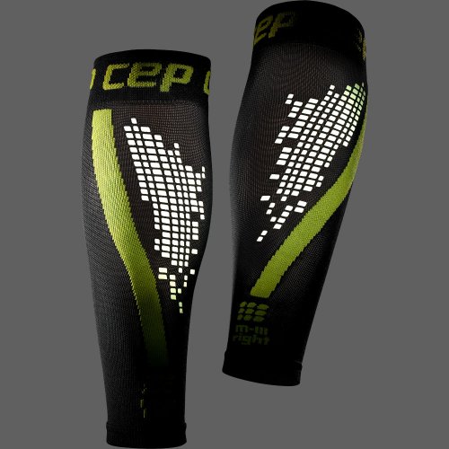 CEP Nighttech Compression Calf Sleeves Herren | Black Green - Bild 2
