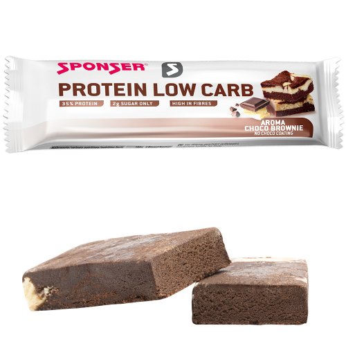 Chocolate-Brownie 50 g Riegel Protein Low Carb Sponser