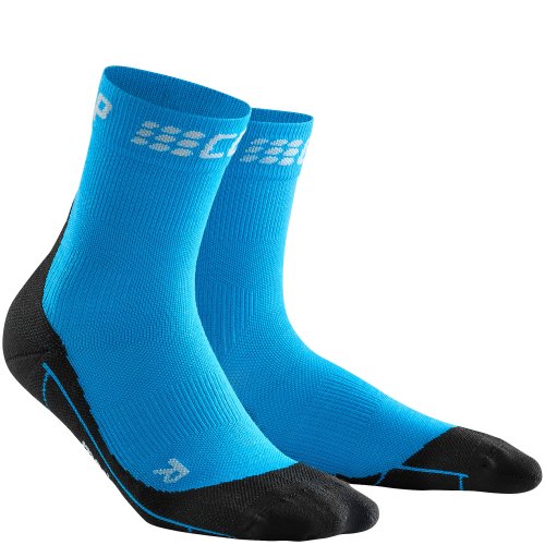 CEP Run Merino Winter Short Cut Compression Socks Damen | Electric Blue
