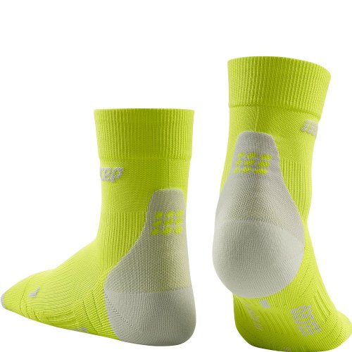 CEP Run 3.0 Short Cut Compression Socks Herren | Lime Light Grey - Bild 1