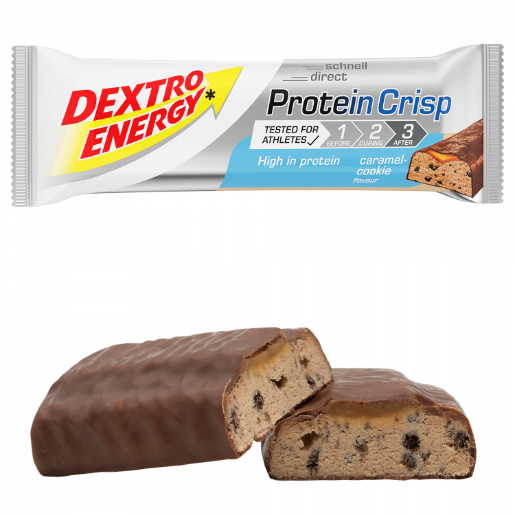 Karamell-Schokokeks Protein Crisp Riegel Dextro Energy