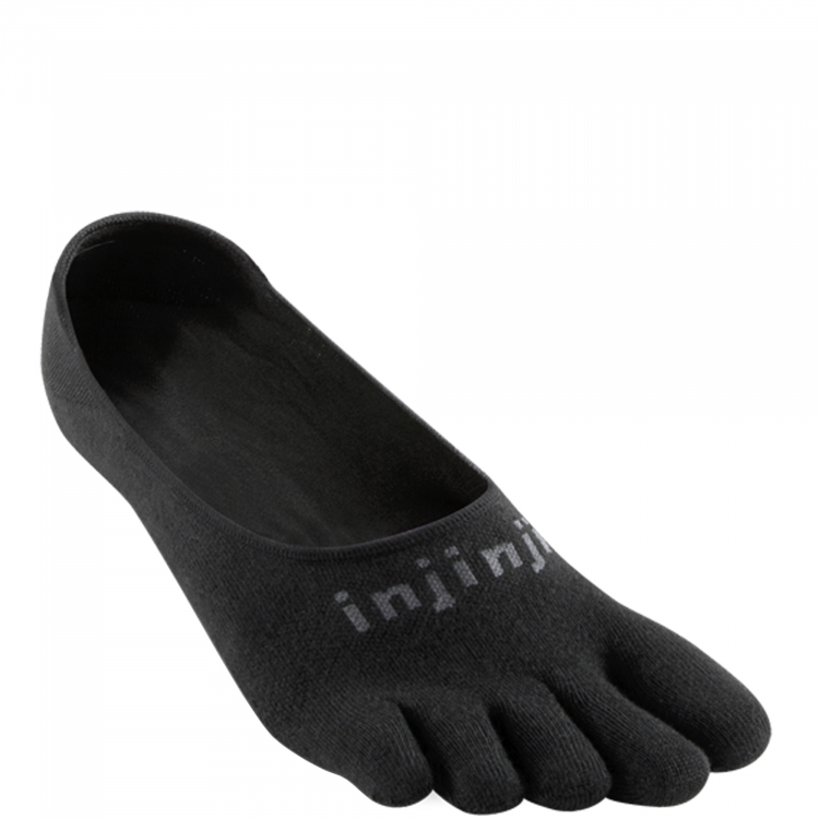 Injinji Run Lightweight Hidden Zehensocken | Dnn | Schwarz