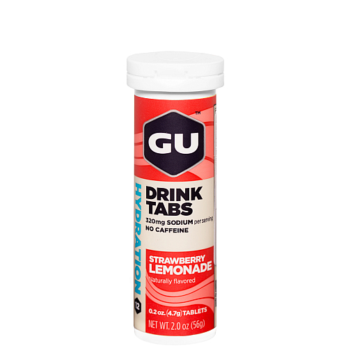GU Hydration Drink Tabs Strawberry Lemonade Elektrolyte-Testpaket