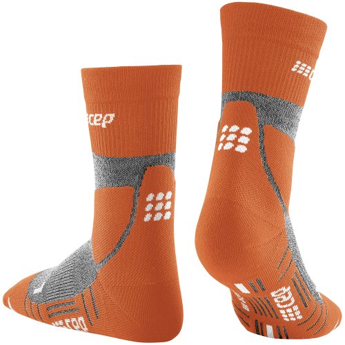 CEP Hiking Merino Mid Cut Compression Socks Herren Sunset Orange