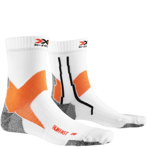 X-SOCKS Run Fast 4.0 Socken | Weiß Orange