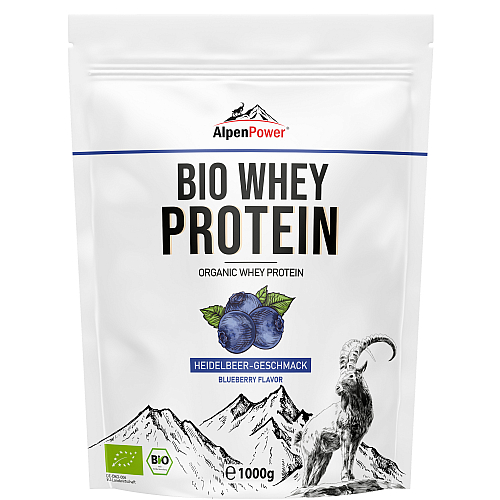 Alpenpower Whey Bio Protein 1000 g Blueberry