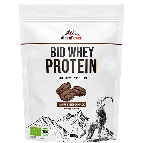 Alpenpower Whey Bio Protein 1000 g Coffee