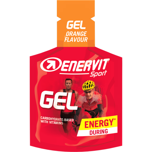 ENERVIT SPORT Energy Gel | 3 x 25 ml Sparpack | Orange