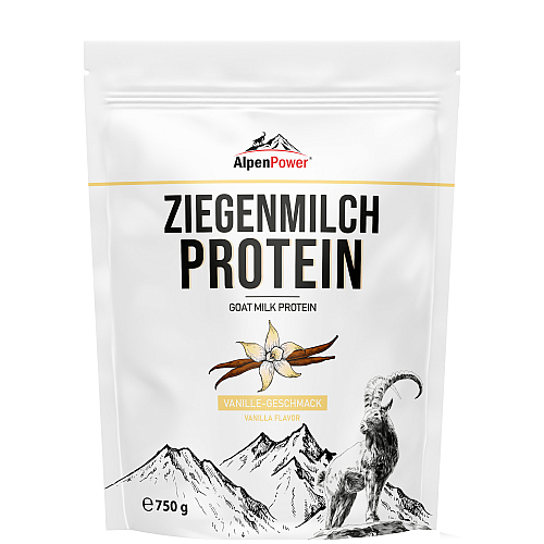 AlpenPower Ziegenprotein 750 g Beutel Vanille