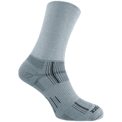 WRIGHTSOCK Stride Crew | Mitteldick | Hellgrau