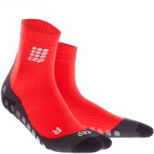 CEP Run Griptech Short Cut Compression Socks Damen | Red