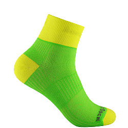 WRIGHTSOCK Coolmesh II Quarter | Dnn | Neongelb-Neongrn