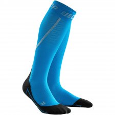 CEP Run Winter Compression Socks Damen | Electric Blue Black