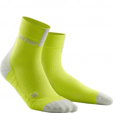 CEP Run 3.0 Short Cut Compression Socks Herren | Lime Light Grey