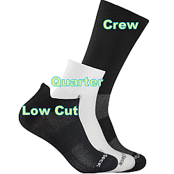 WRIGHTSOCK Silver Stride Crew | Mitteldick | Schwarz