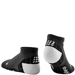 CEP Ultralight Low Cut Compression Socks Damen | Black Light Grey